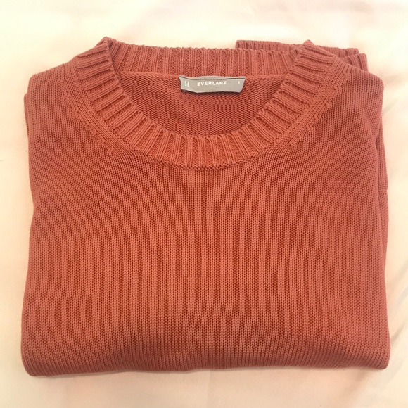 Everlane Knit Crewneck Sweater- Burnt Orange - Picture 6 of 9